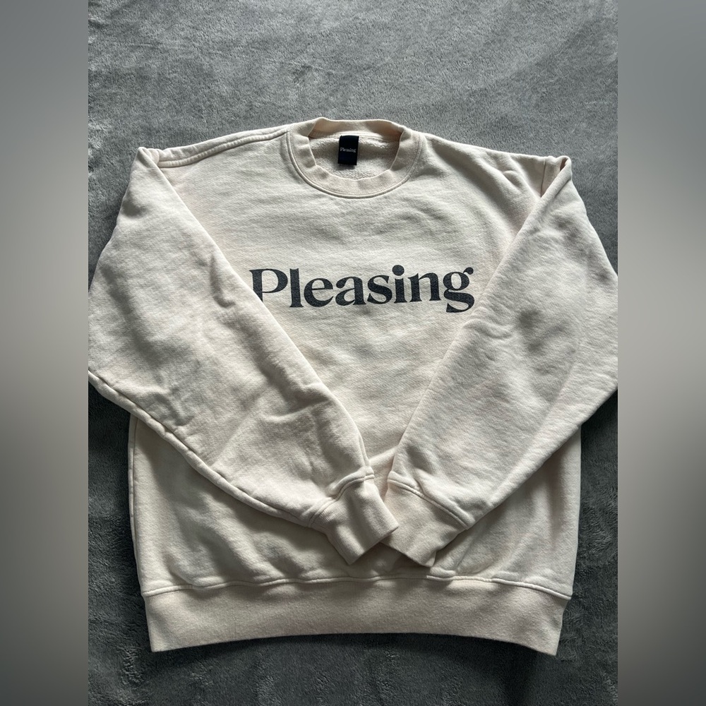 Harry Styles Pleasing Cream Crewneck